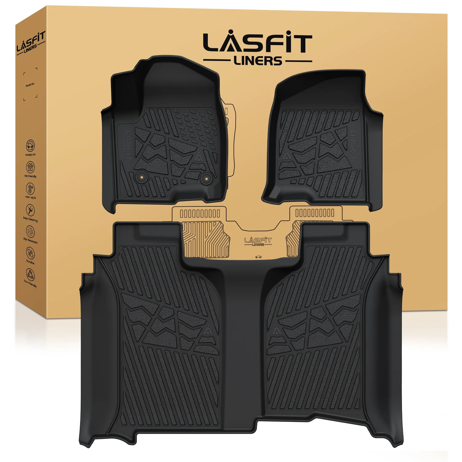 Fit for 2020-2026 Chevrolet Silverado 2500HD 3500HD Floor Mats, Fit Carpet Floor Only - Image 18