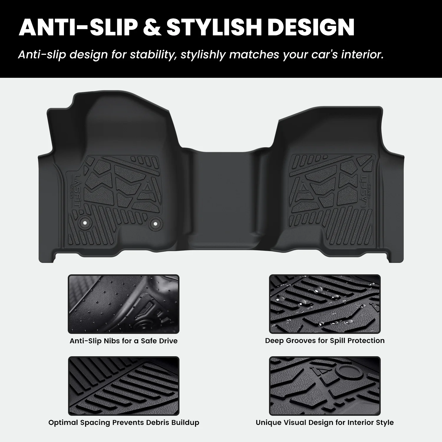 Fit for 2020-2026 Chevrolet Silverado 2500HD 3500HD Floor Mats, Fit Carpet Floor Only - Image 22