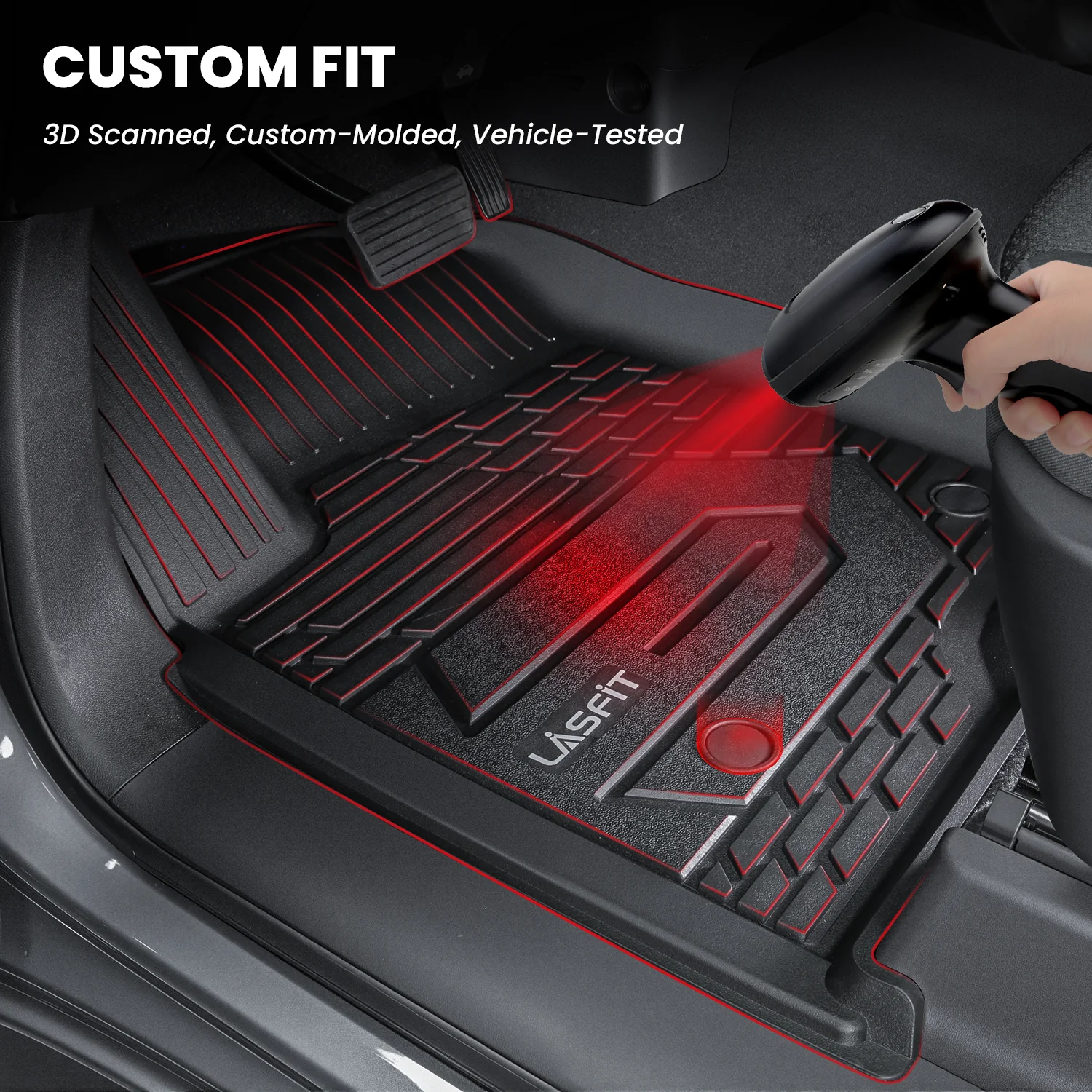 Fit for 2020-2026 Chevrolet Silverado 2500HD 3500HD Floor Mats, Fit Carpet Floor Only - Image 3