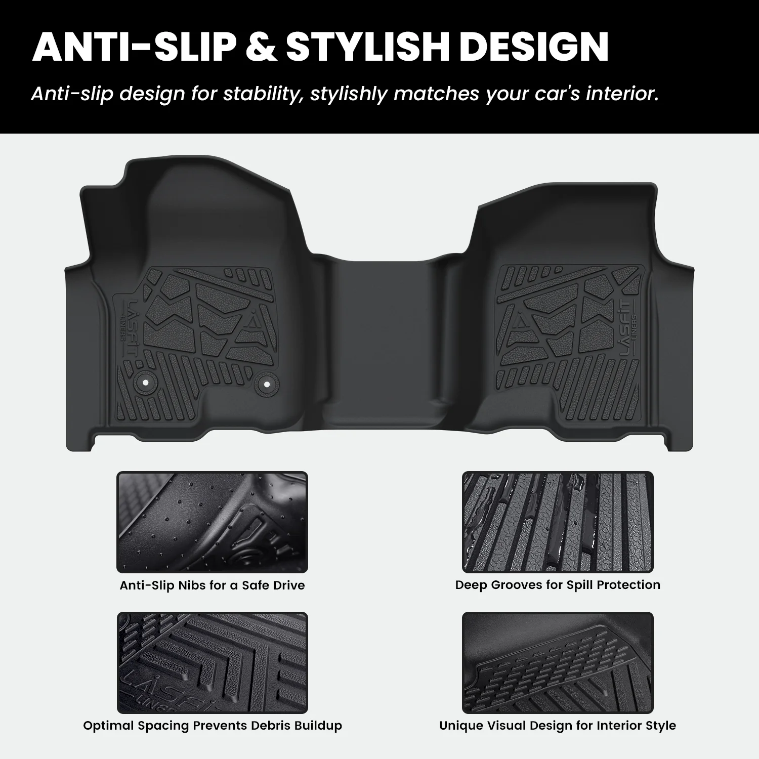 Fit for 2020-2026 Chevrolet Silverado 2500HD 3500HD Floor Mats, Fit Carpet Floor Only - Image 31