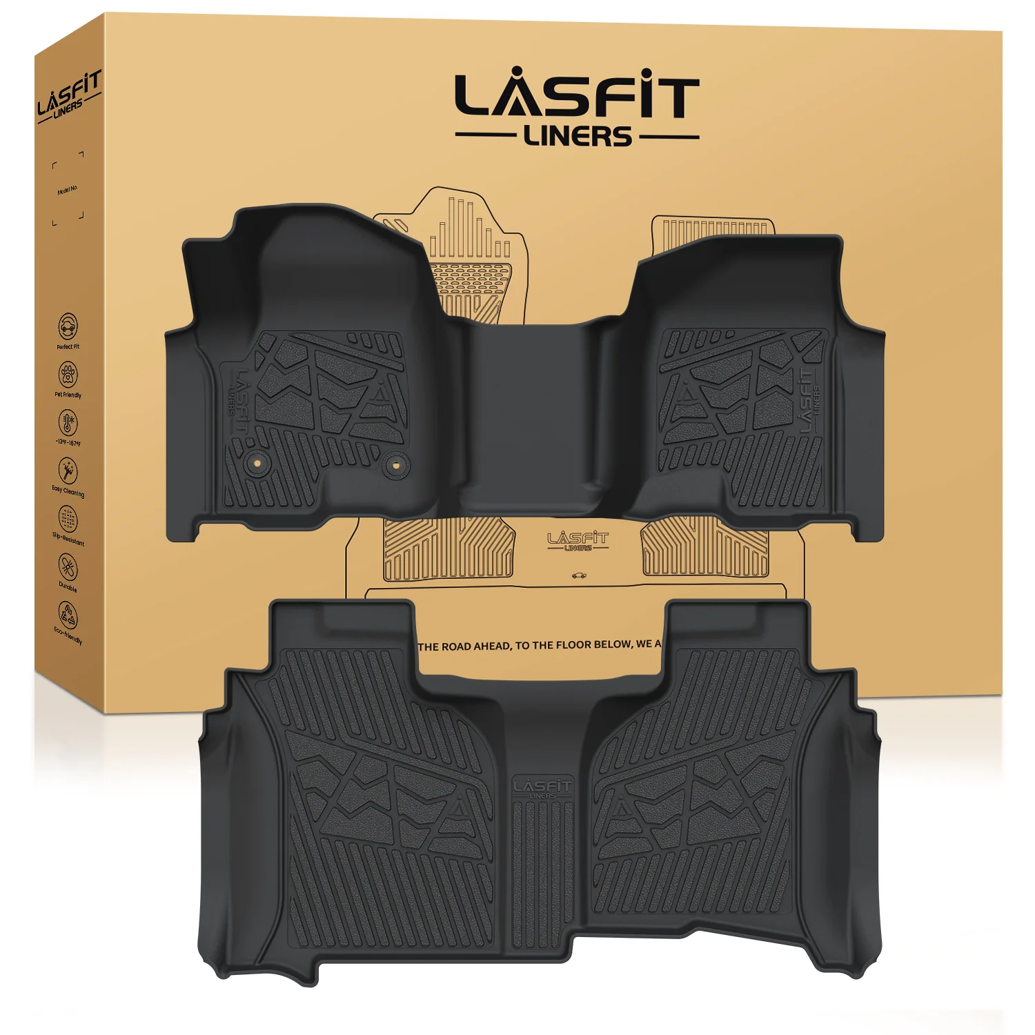 Fit for 2020-2026 Chevrolet Silverado 2500HD 3500HD Floor Mats, Fit Carpet Floor Only - Image 36