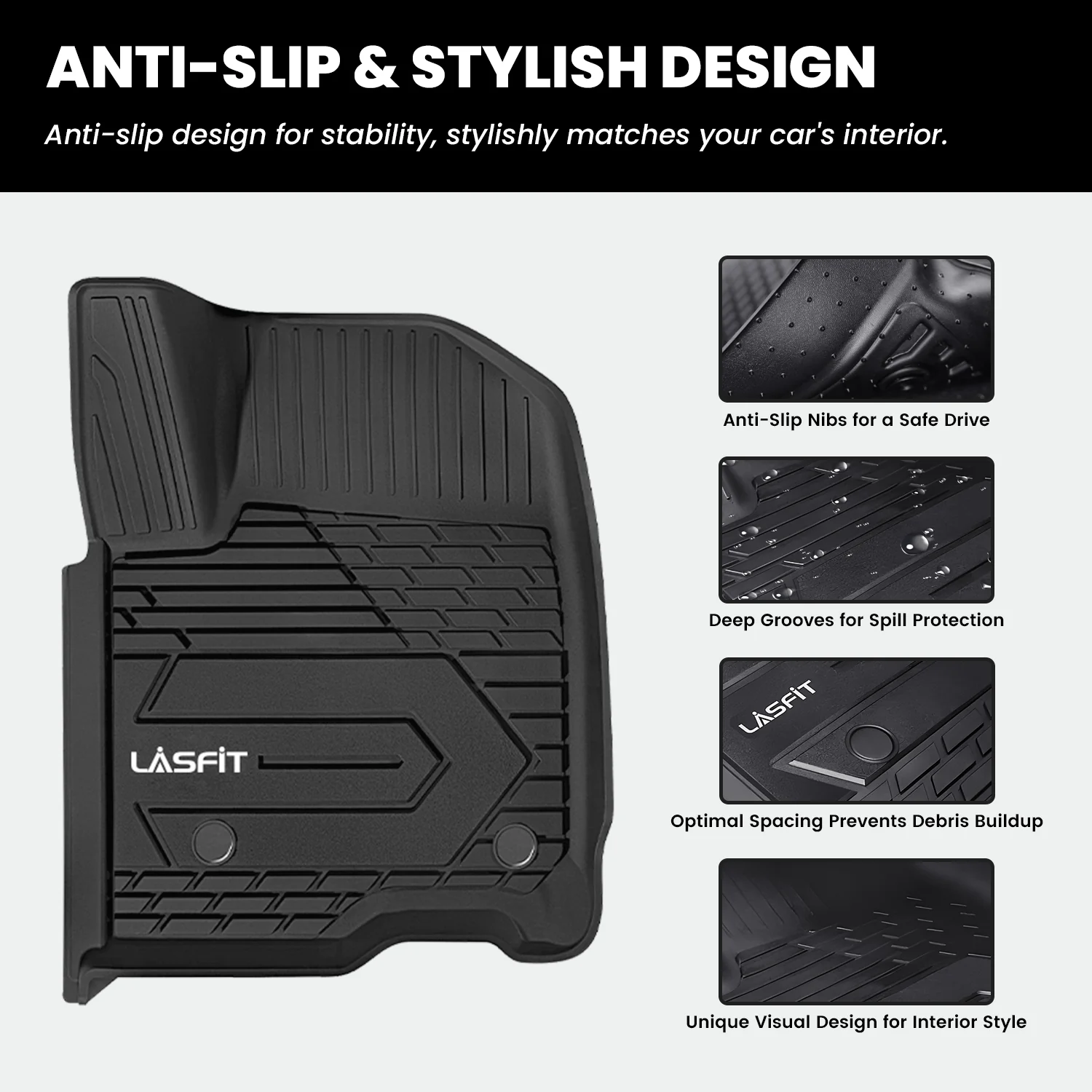 Fit for 2020-2026 Chevrolet Silverado 2500HD 3500HD Floor Mats, Fit Carpet Floor Only - Image 4