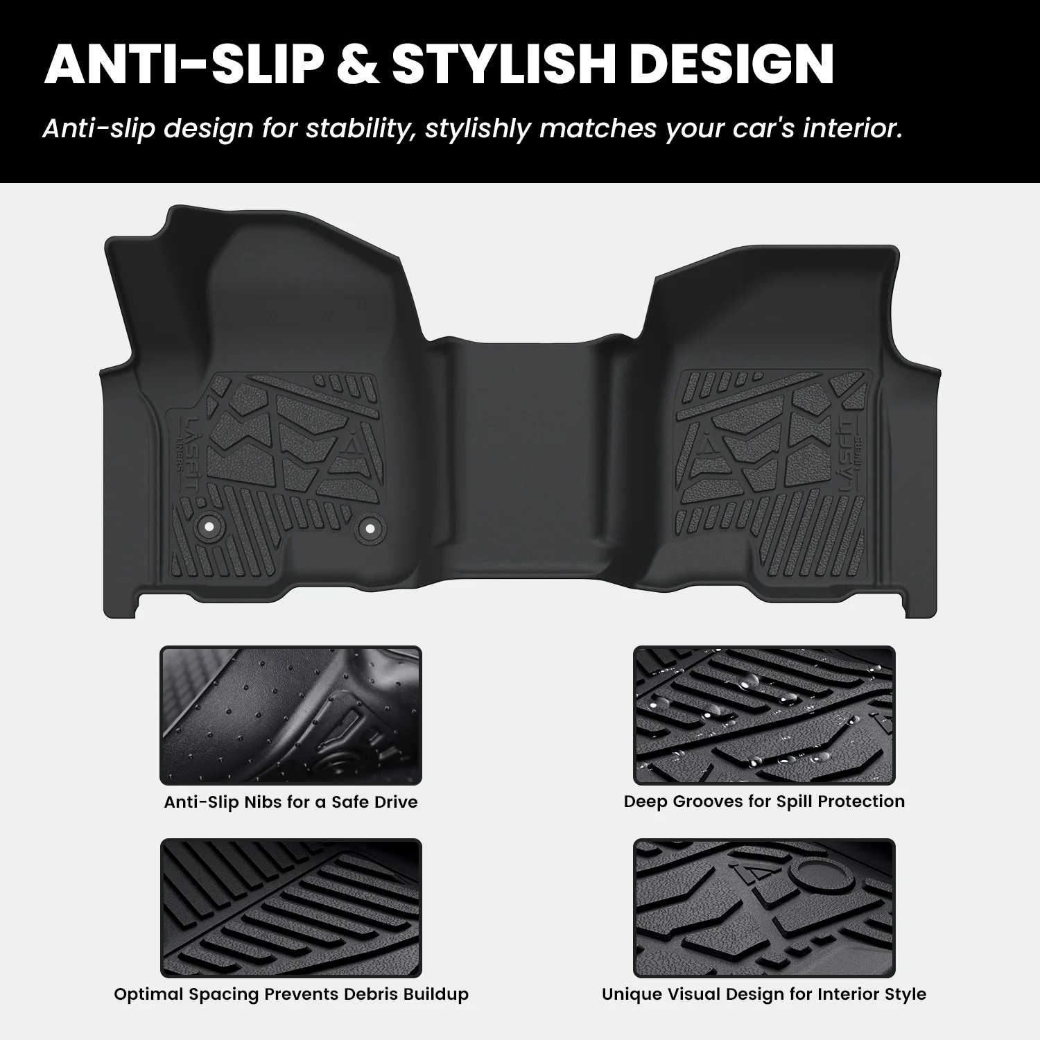 Fit for 2020-2026 Chevrolet Silverado 2500HD 3500HD Floor Mats, Fit Carpet Floor Only - Image 40