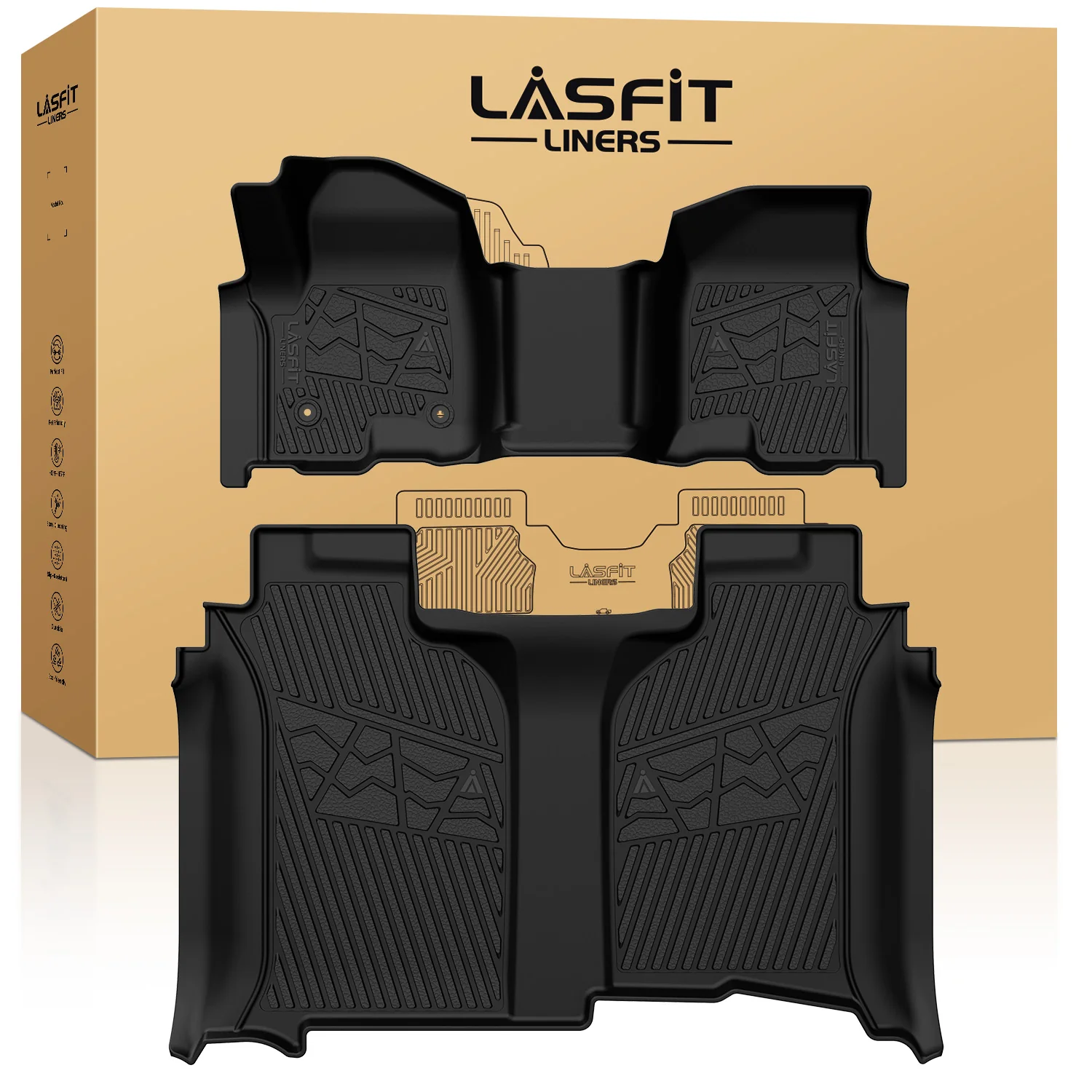 Fit for 2020-2026 Chevrolet Silverado 2500HD 3500HD Floor Mats, Fit Carpet Floor Only - Image 45