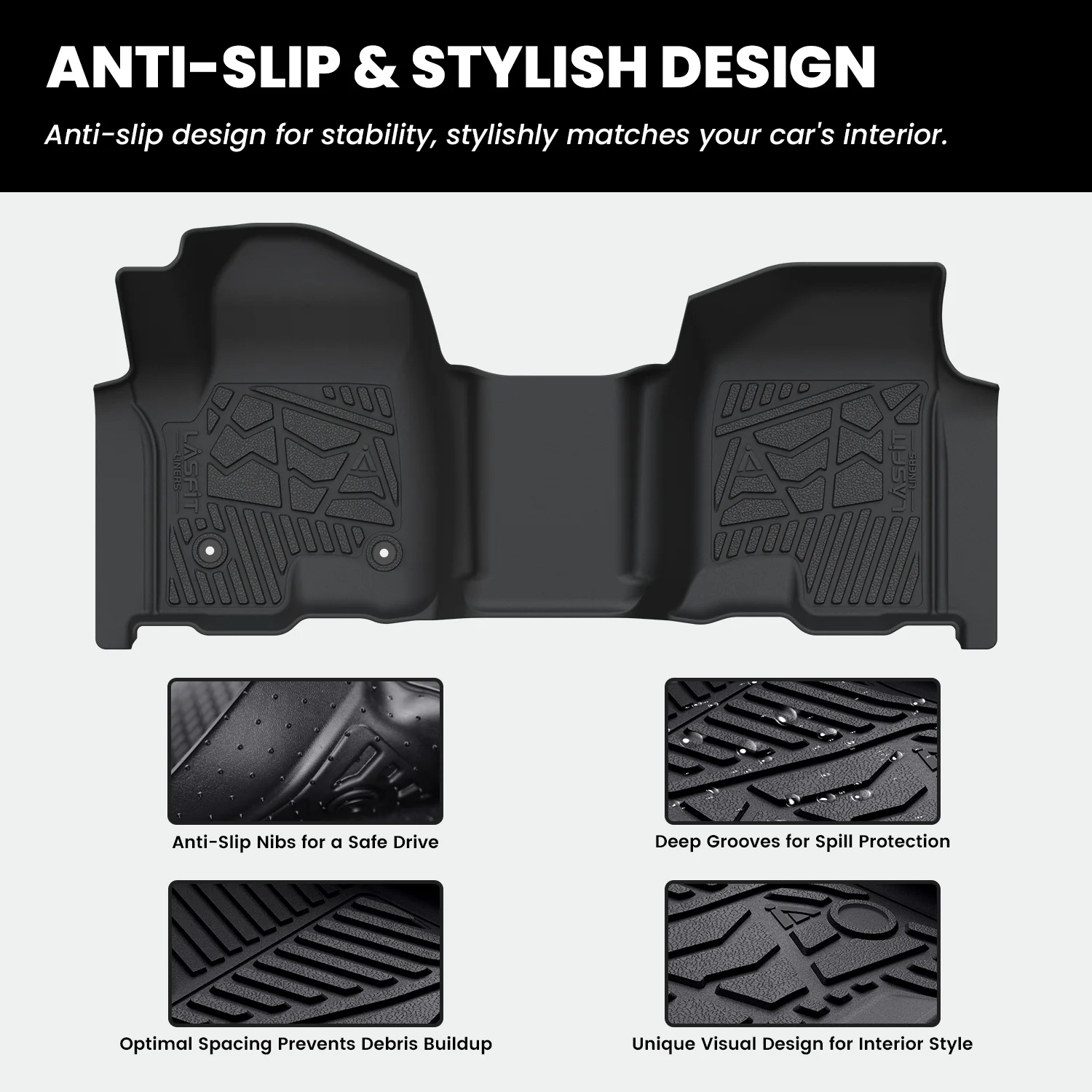 Fit for 2020-2026 Chevrolet Silverado 2500HD 3500HD Floor Mats, Fit Carpet Floor Only - Image 52