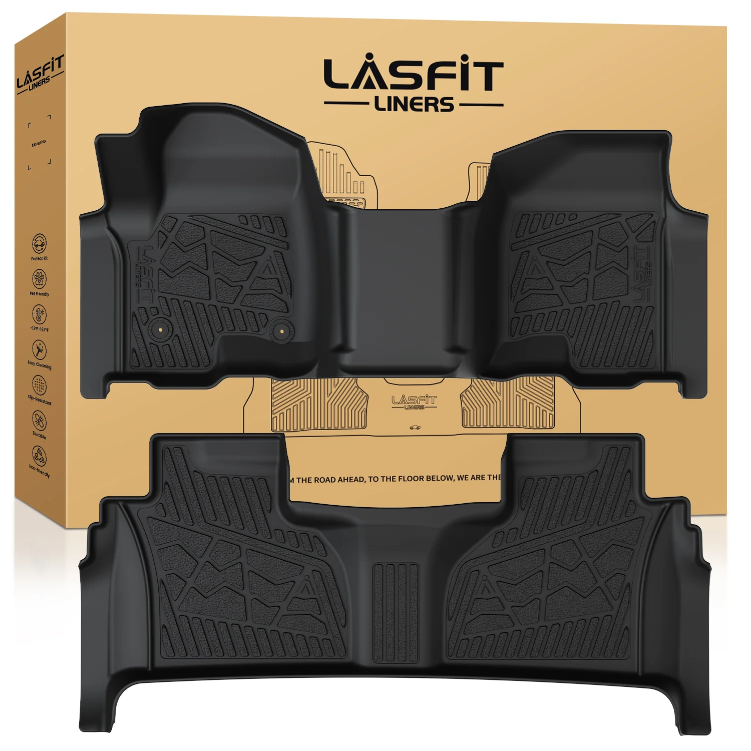 Fit for 2020-2026 Chevrolet Silverado 2500HD 3500HD Floor Mats, Fit Carpet Floor Only - Image 54