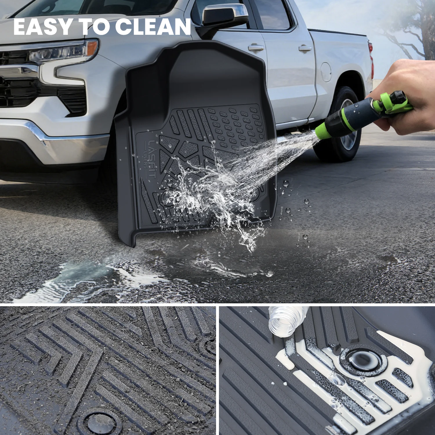 Fit for 2020-2026 Chevrolet Silverado 2500HD 3500HD Floor Mats, Fit Carpet Floor Only - Image 60