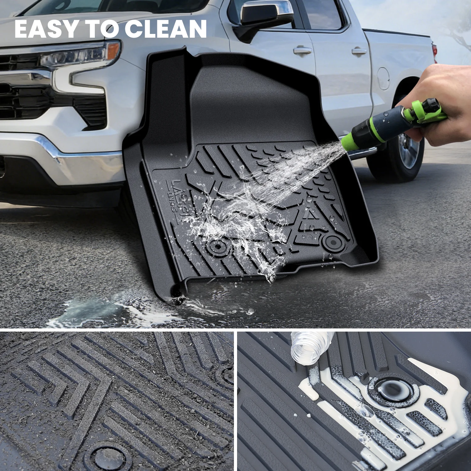 Fit for 2020-2026 Chevrolet Silverado 2500HD 3500HD Floor Mats, Fit Carpet Floor Only - Image 69