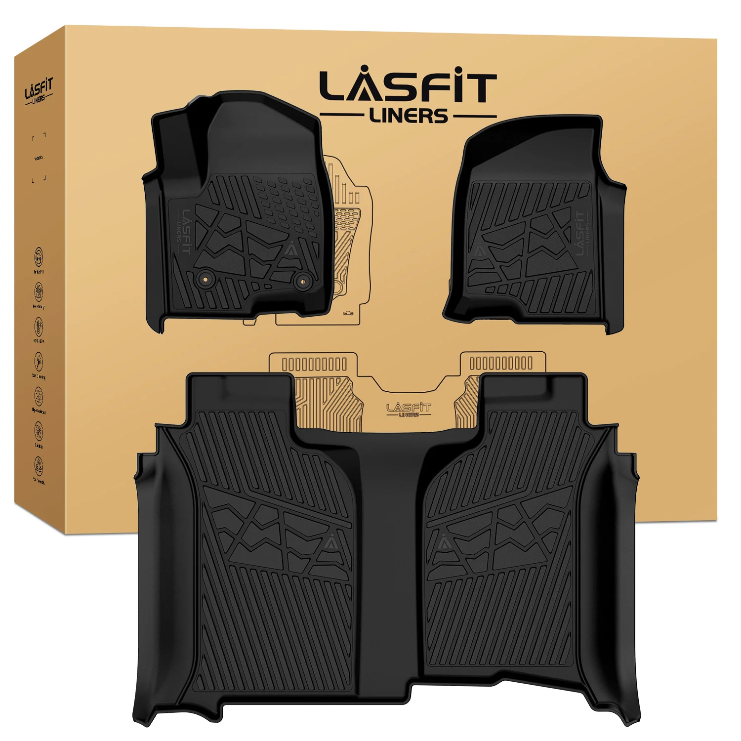 Fit for 2020-2026 Chevrolet Silverado 2500HD 3500HD Floor Mats, Fit Carpet Floor Only - Image 72
