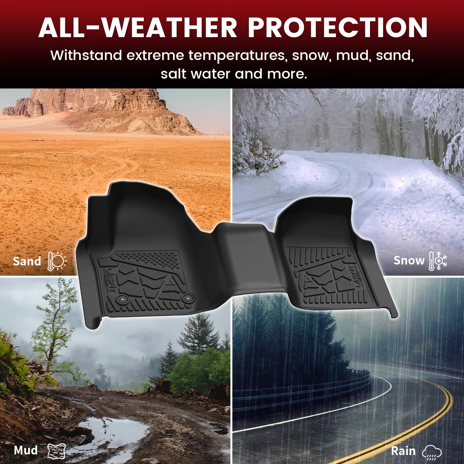 Fit for 2020-2026 Chevrolet Silverado 2500HD 3500HD Floor Mats, Fit Carpet Floor Only - Image 75
