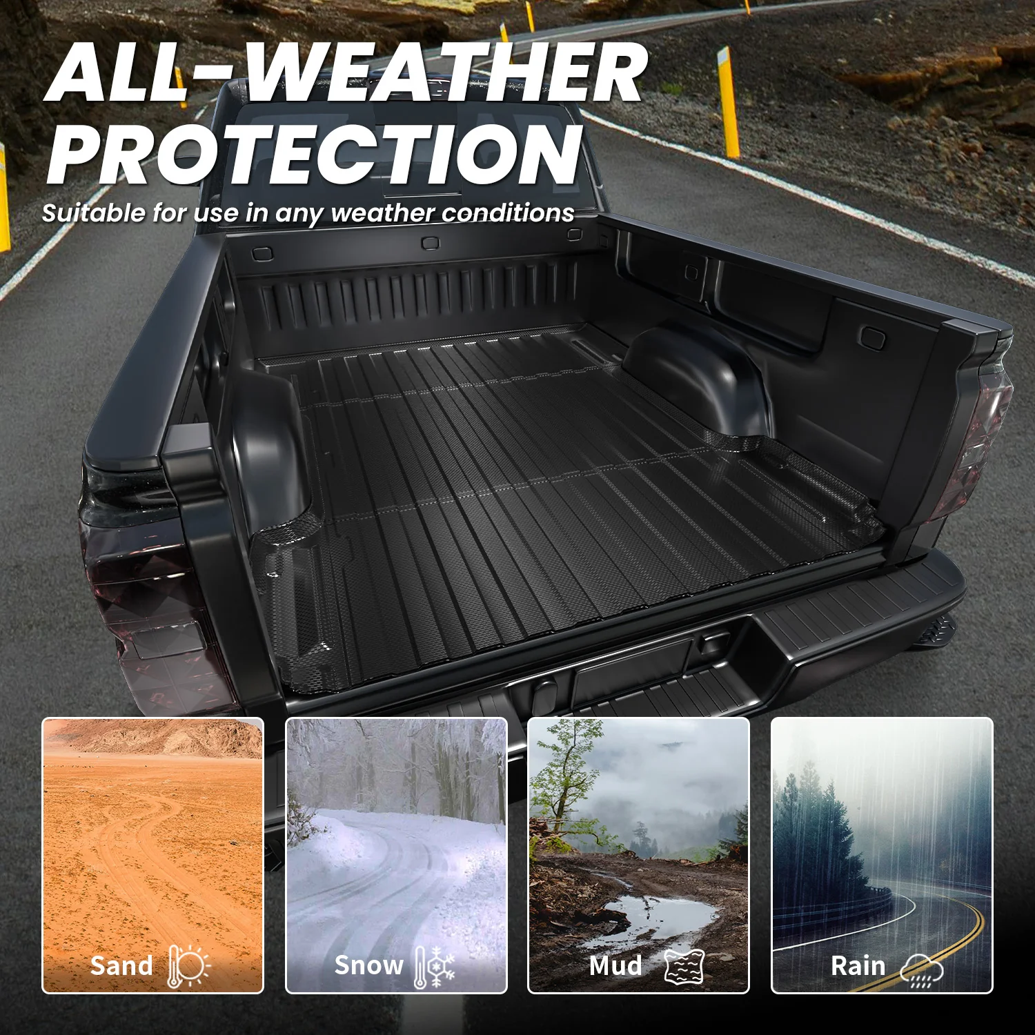Fit for 2007-2019 Chevrolet Silverado 2500HD 3500HD Heavy Duty 6.5FT(Standard Box) Bed Mat - Image 5