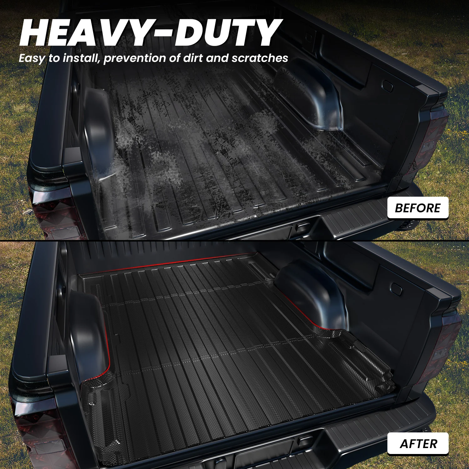 Fit for 2007-2019 Chevrolet Silverado 2500HD 3500HD Heavy Duty 6.5FT(Standard Box) Bed Mat - Image 6