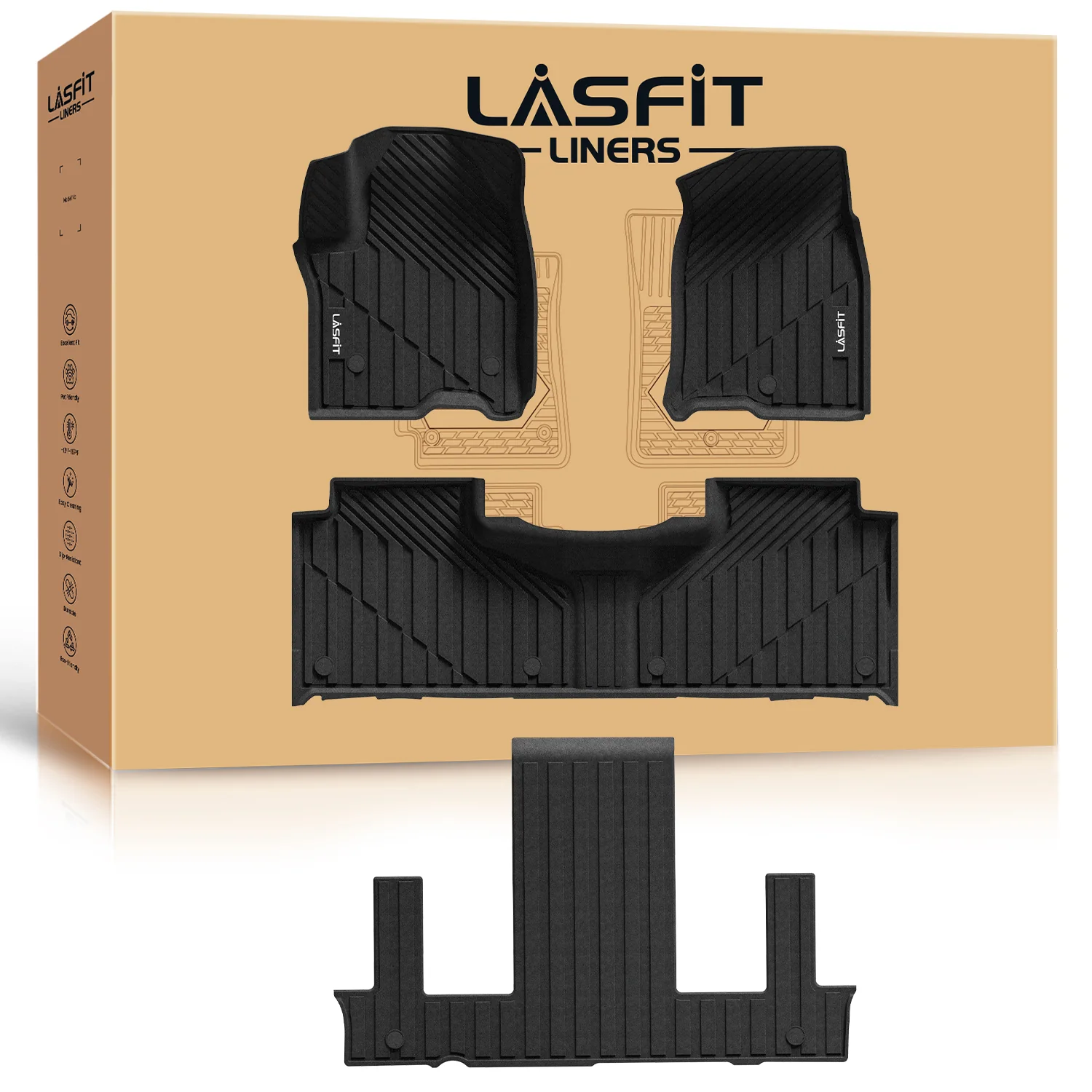 Fit for 2021-2026 Cadillac Escalade Floor Mats or Seatback & Cargo Mat, Not for ESV or 2025 Escalade IQ - Image 16
