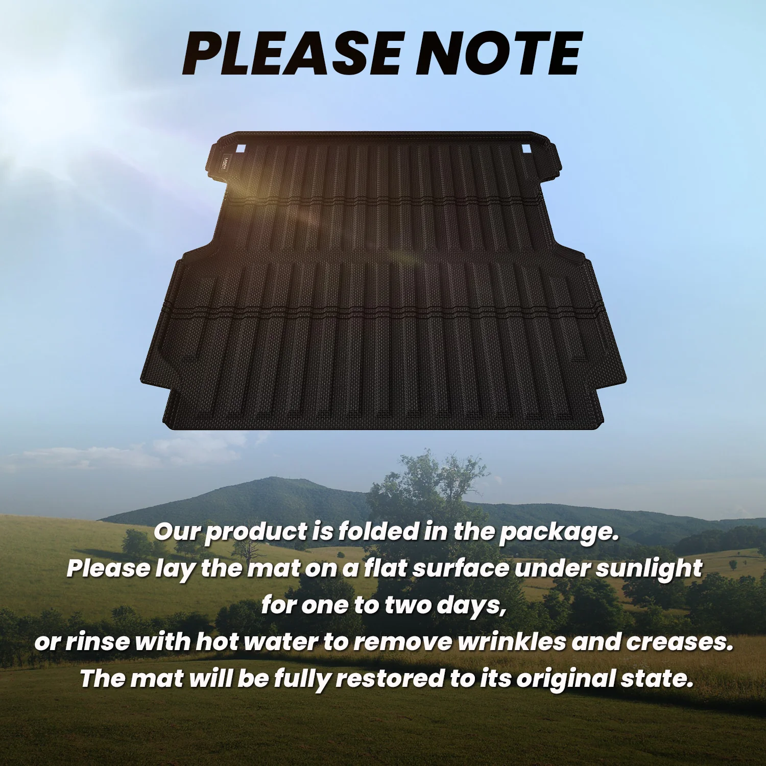 Fit for 2017-2026 Honda Ridgeline 5.3FT(64") Heavy Duty Truck Bed Mat or Tailgate Mat, Not Fit Drop-in liners - Image 8