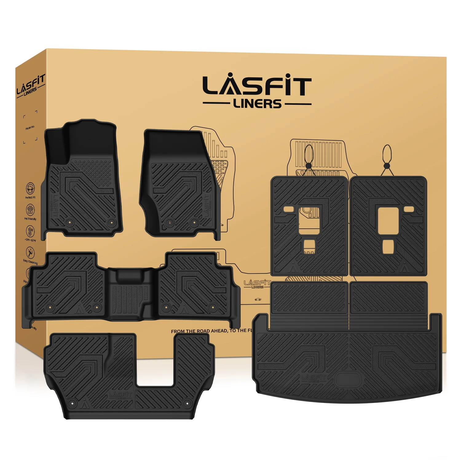 Fit for 2021-2026 Jeep Grand Cherokee L Floor Mats or Cargo Mat - Image 49