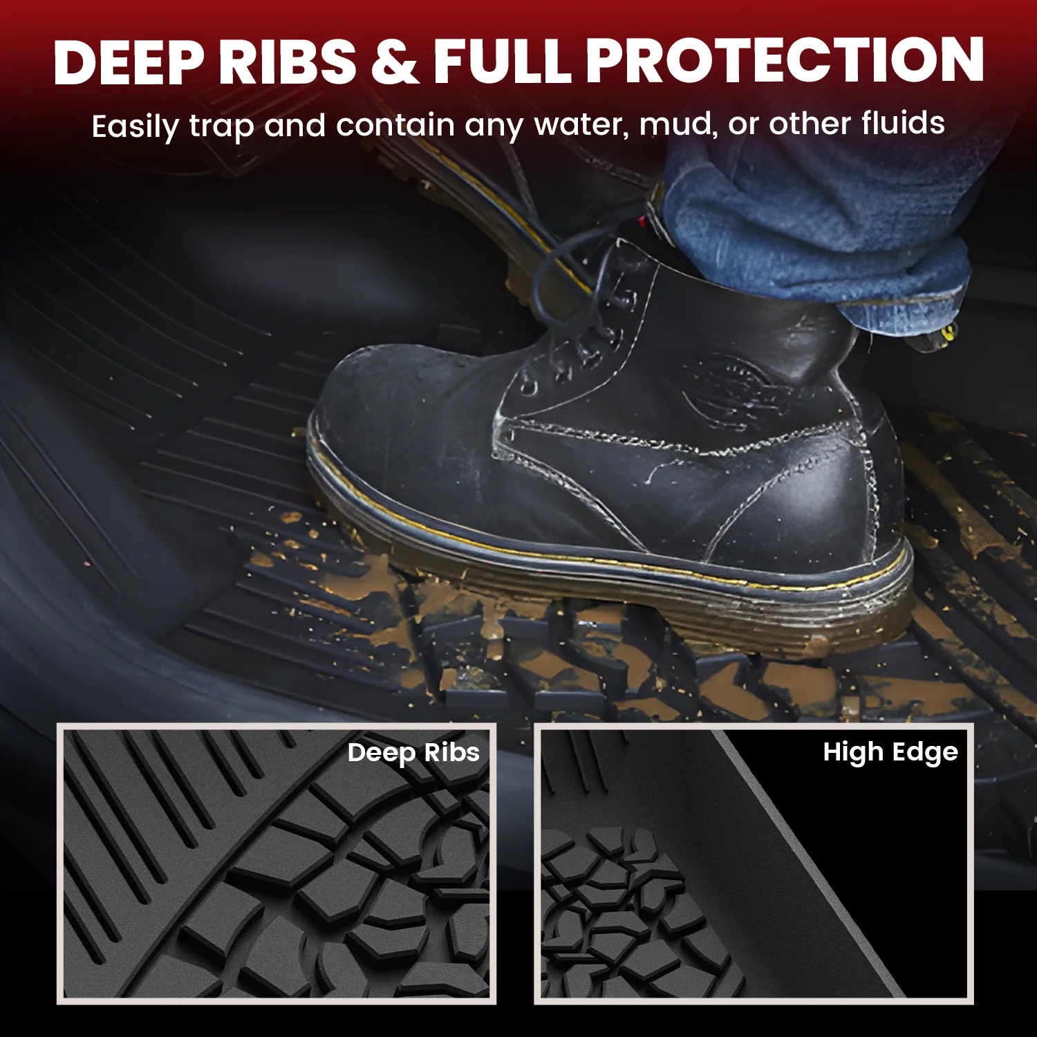 Fit for 2021-2025 Jeep Wrangler 4xe Floor Mats or Cargo Mat, Don't Fit Wrangler JL - Image 14