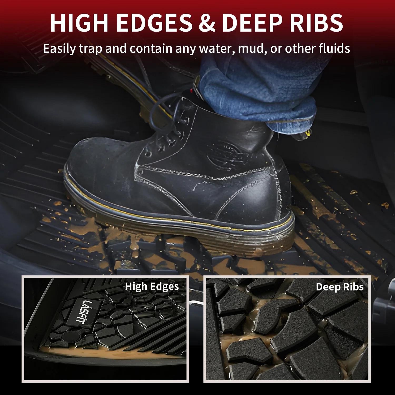 Fit for 2018-2026 Jeep Wrangler JL Floor Mats or Cargo Mat, Fit 4-Door Only(Don't fit 4xe) - Image 13