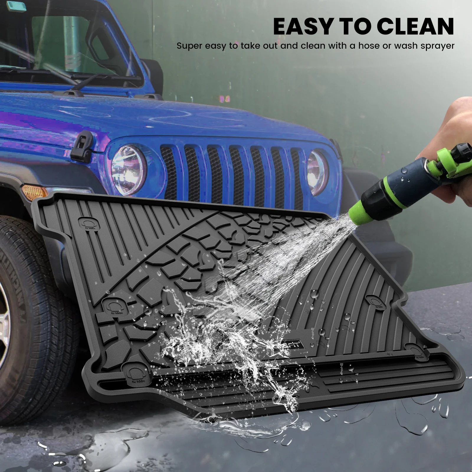 Fit for 2018-2026 Jeep Wrangler JL Floor Mats or Cargo Mat, Fit 4-Door Only(Don't fit 4xe) - Image 24