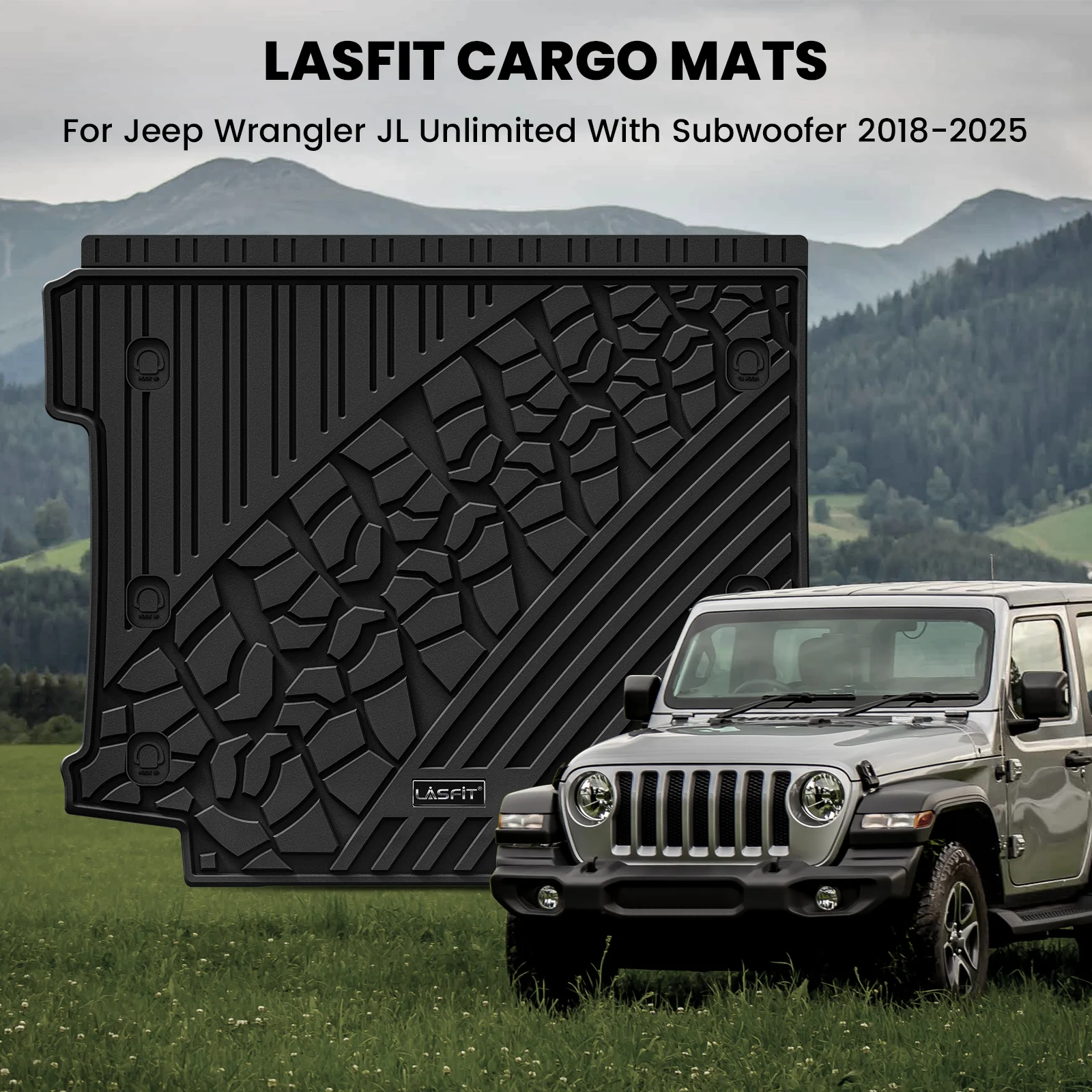 Fit for 2018-2026 Jeep Wrangler JL Floor Mats or Cargo Mat, Fit 4-Door Only(Don't fit 4xe) - Image 28