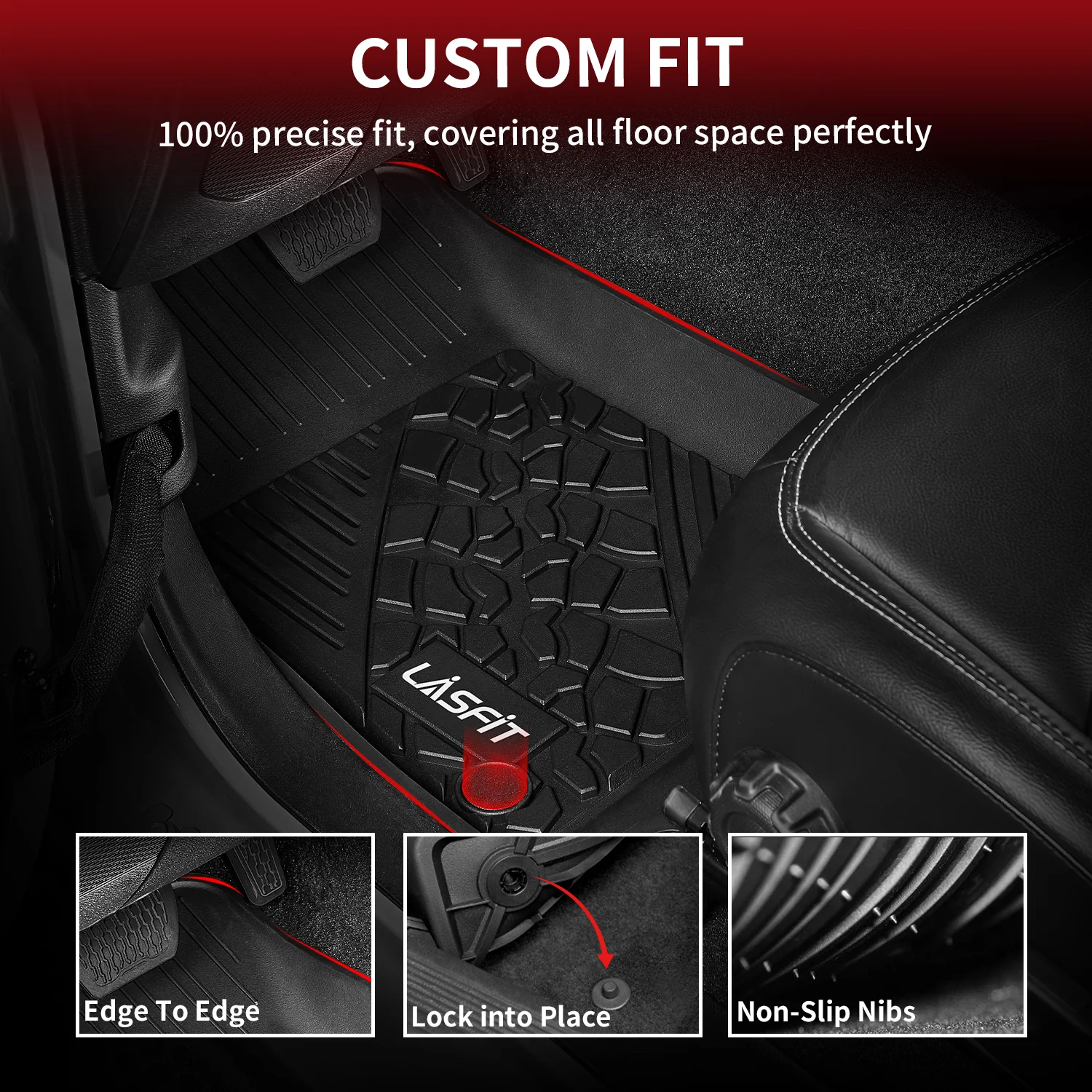 Fit for 2018-2026 Jeep Wrangler JL Floor Mats or Cargo Mat, Fit 4-Door Only(Don't fit 4xe) - Image 37
