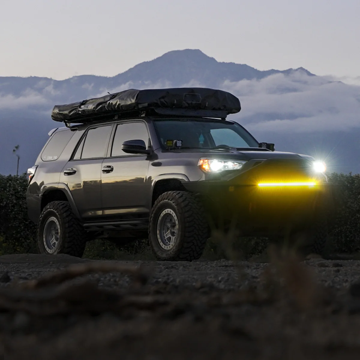 Lasfit 12" Off-Road LED Amber Light Bar With Slim Single Row Combo Flood Spot Design | Bumper Grille Mount - Image 6