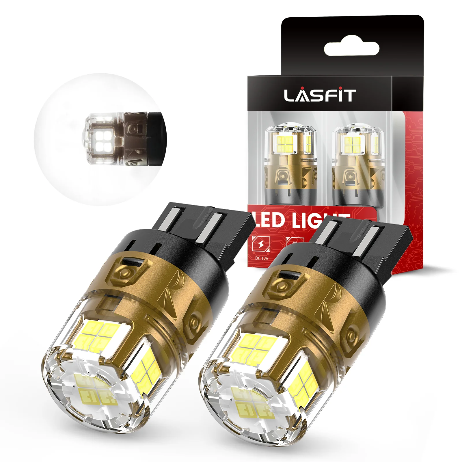 7443 7440 7444 LED Reverse Backup Light Bulb | Xenon White, 2 Bulbs | Upgraded L2 Series - Image 10