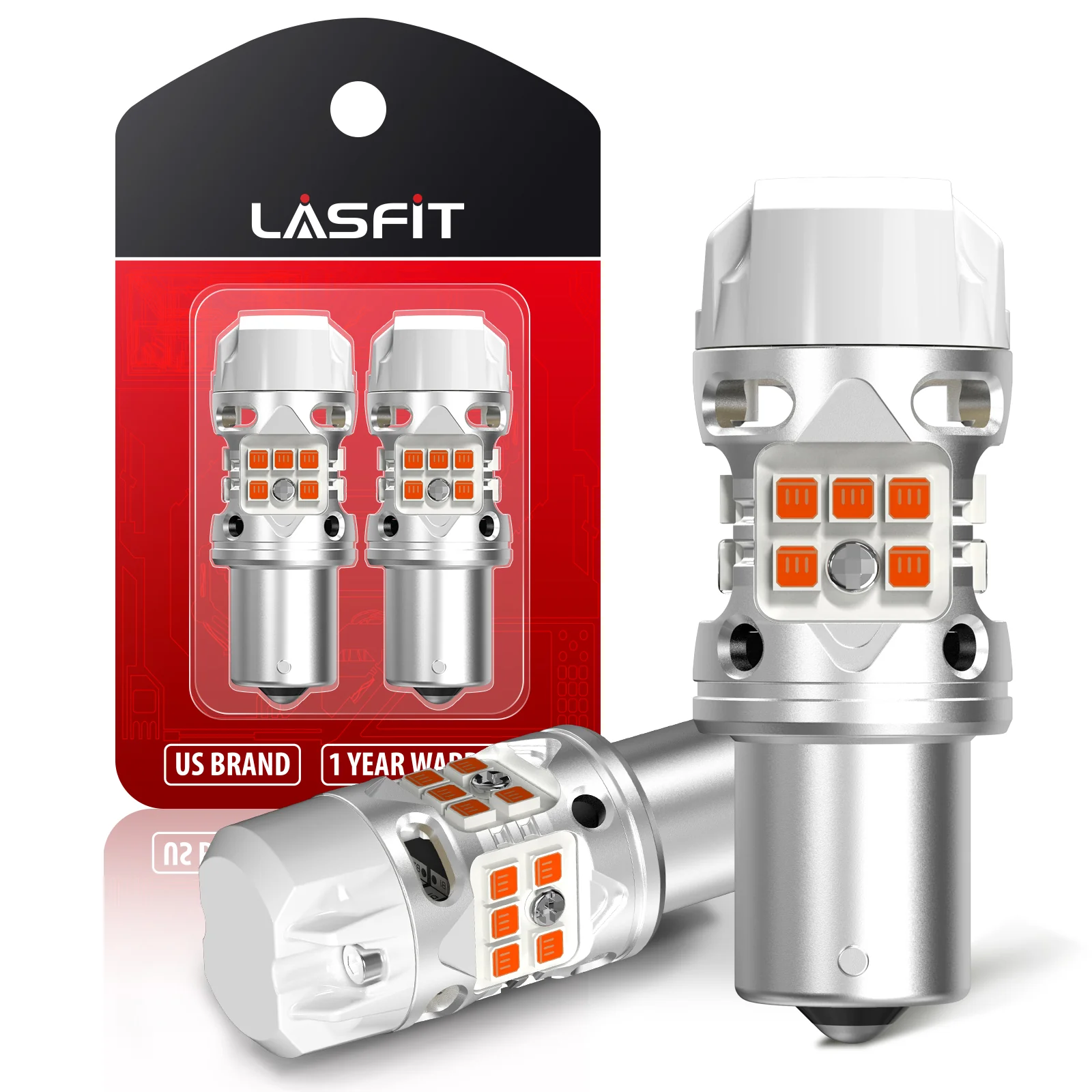 BAU15S PY21W LED Turn Signal Bulbs CanBus-Ready Amber | T3 Series - Image 12