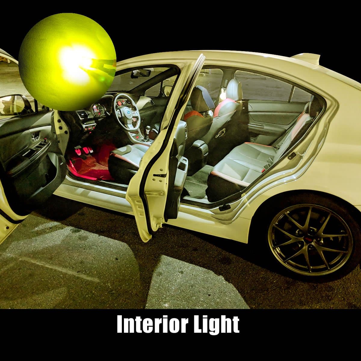 194 168 W5W LED CANBUS Error Free Interior Door Dome Map Trunk Lights | Golden Yellow, 2 Bulbs - Image 7