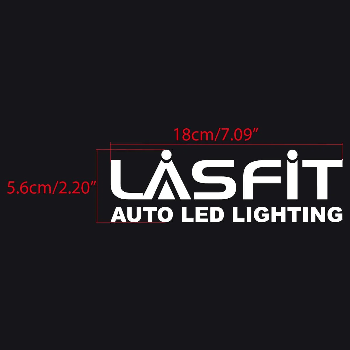 LASFIT Customized Waterproof Stickers-7.1in | White - Image 3