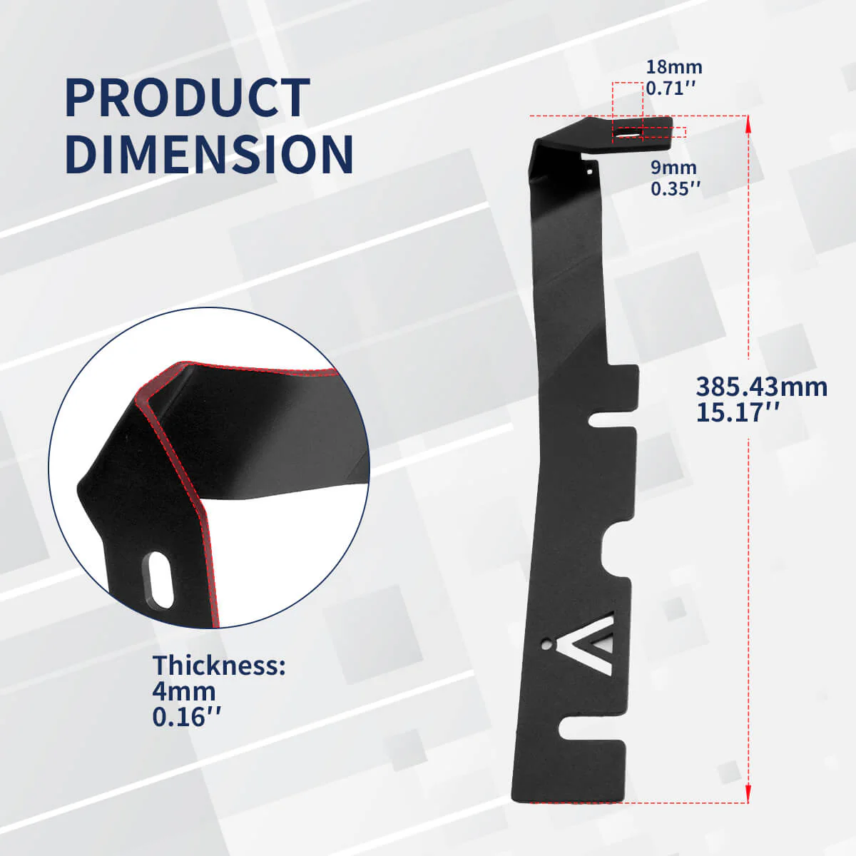 Low Profile Ditch Light Brackets Fit For 2010-2018 RAM 1500 2500 3500 | LASFIT - Image 3