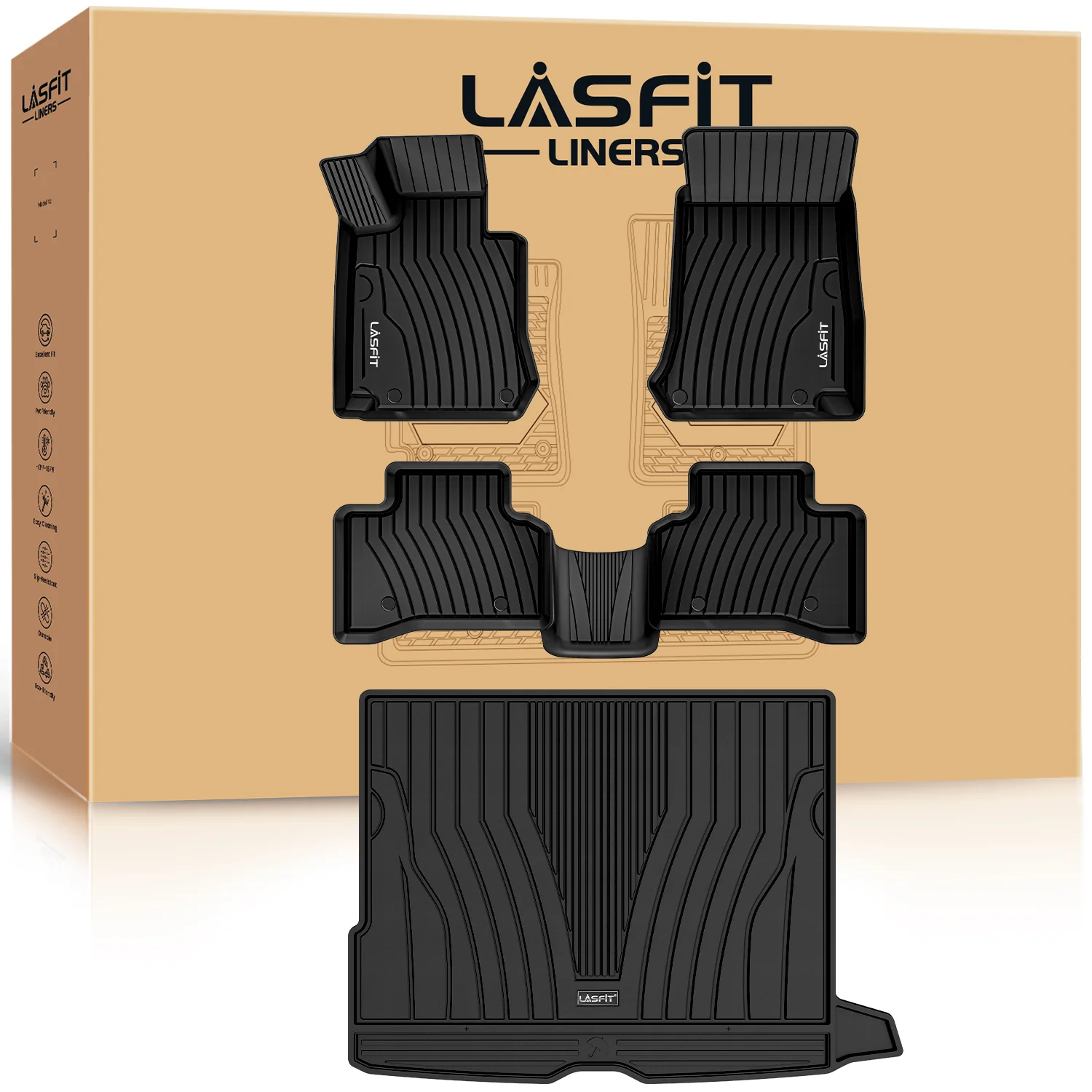 Fit for 2016-2022 Mercedes-Benz GLC TPE Material Floor Mats or Cargo Mat - Image 12