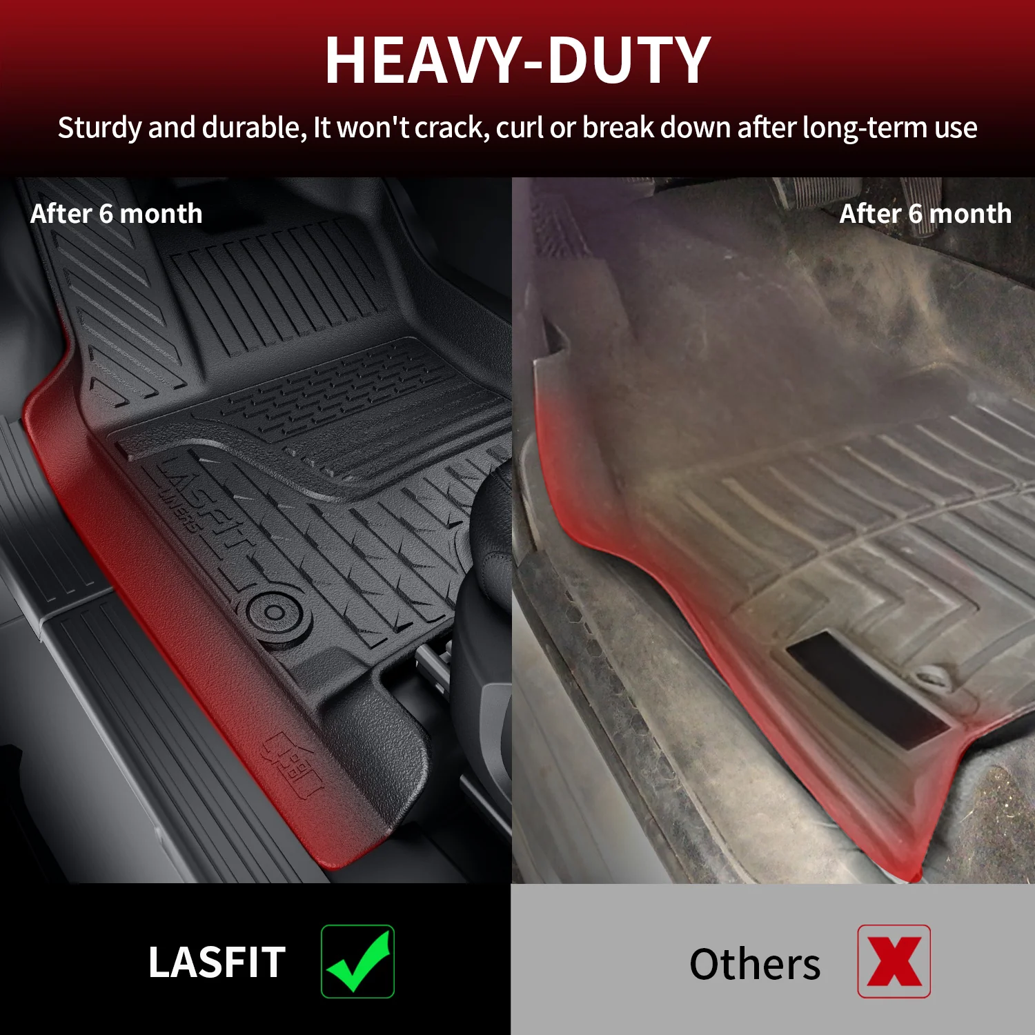 Fit for 2025-2026 Ram 1500 All-weather Floor Mats With Bucket Seating Only - Image 24