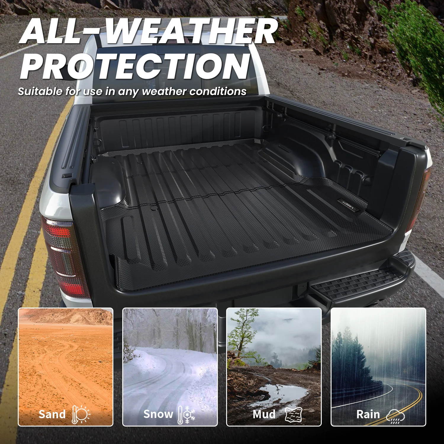 Fit for 2019-2026 Ram 1500 Truck Bed Mat, Not Fit Drop-in liners - Image 7