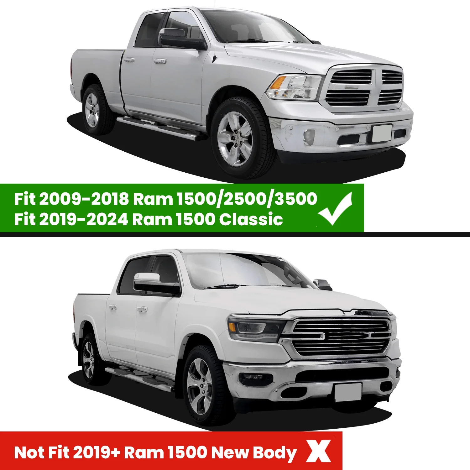 Fit for 2019-2024 Ram 1500 Classic Heavy Duty Truck Bed Mat or Tailgate Mat - Image 22