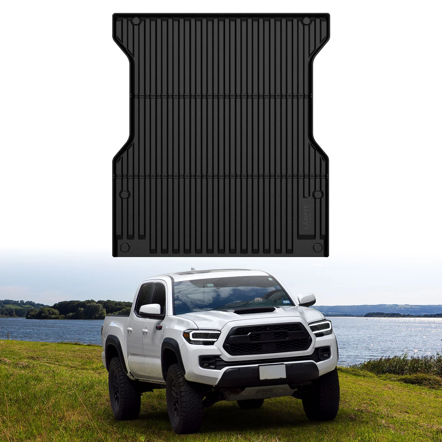 Fit for 2024-2026 Toyota Tacoma 5FT or 6FT Heavy Duty Truck Bed Mat or Tailgate Mat - Image 3