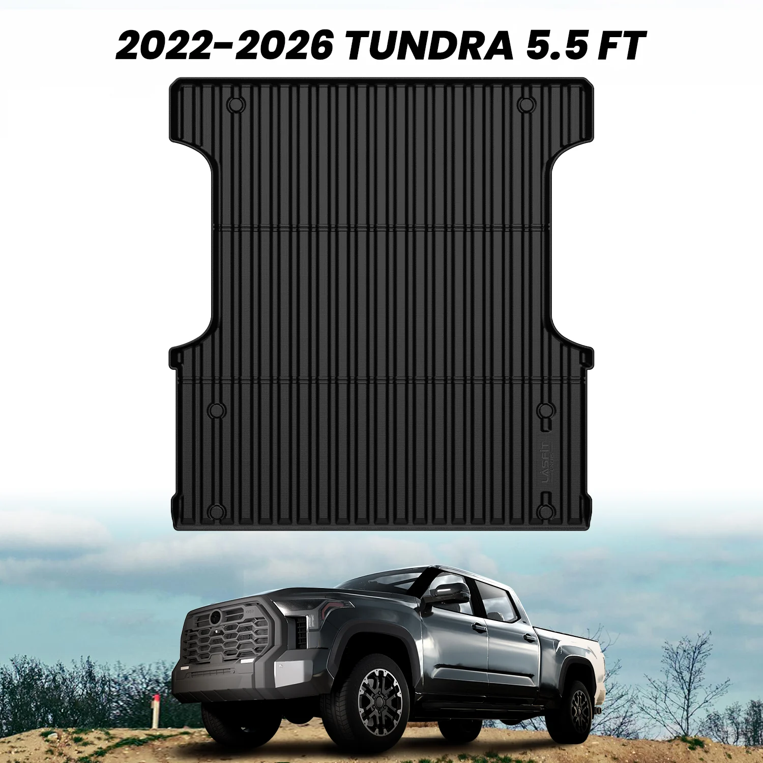 Fit for 2022-2026 Toyota Tundra Heavy Duty Custom Bed Mat or Tailgate Mat - Image 3