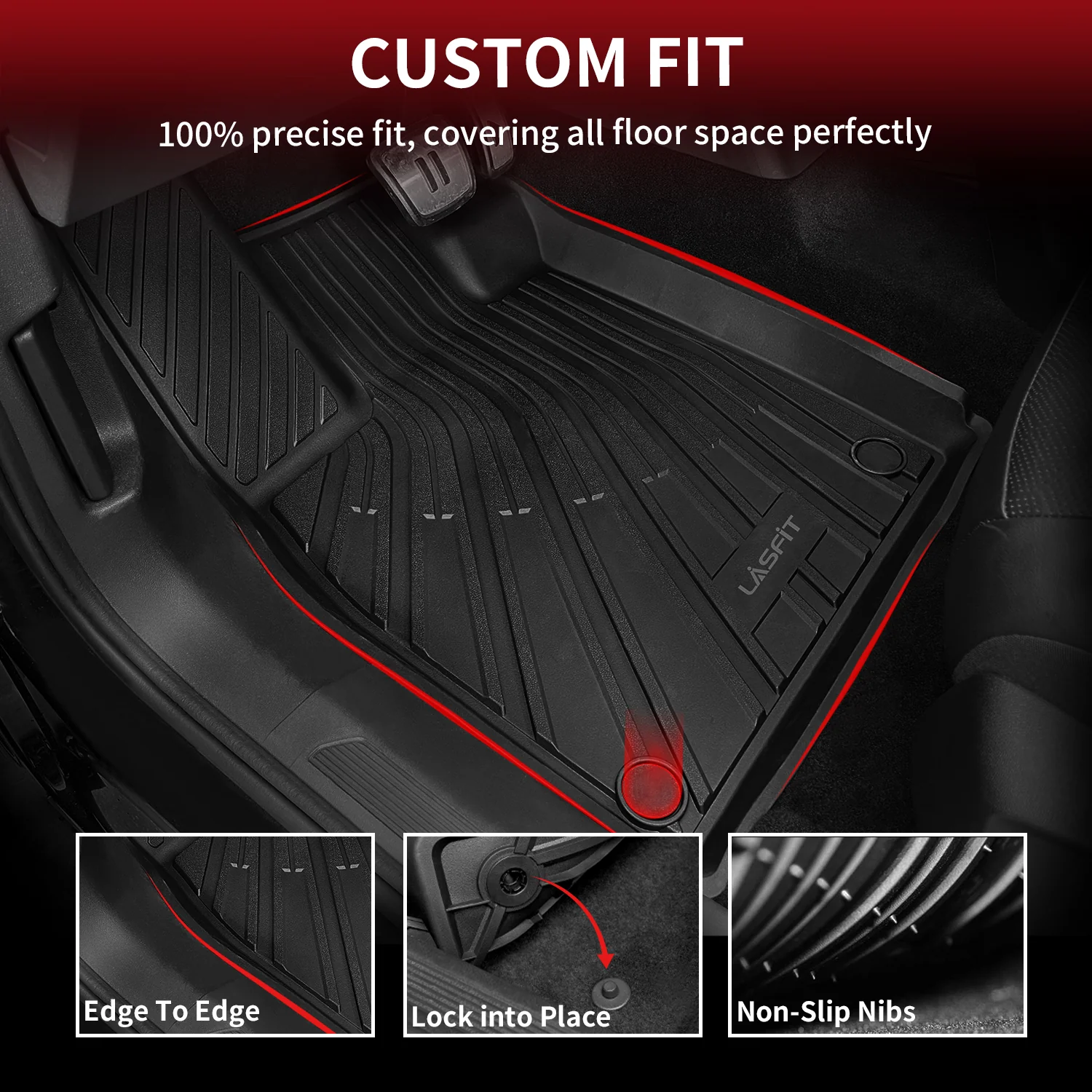 Fit for 2021-2026 Volkswagen ID.4 All Weather Floor Mats or Rear Cargo Mat - Image 17