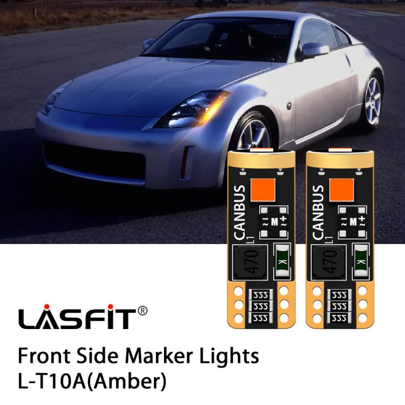 Lasfit 168 led front side marker lights fit for 2003-2005 Nissan 350Z