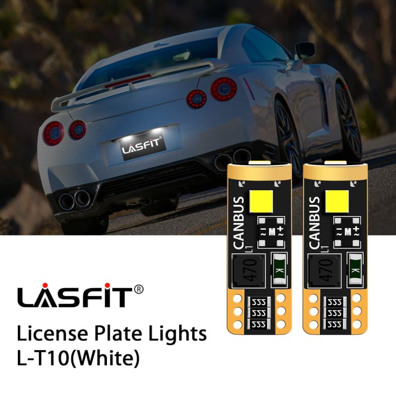 Lasfit 168 led license plate lights fit for 2009-2014 Nissan GTR