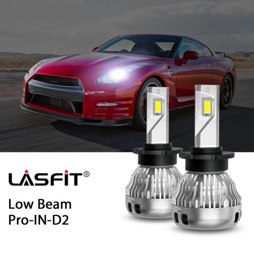 Lasfit custom made D2S kits led low beam bulbs fit for 2009-2014 Nissan GTR