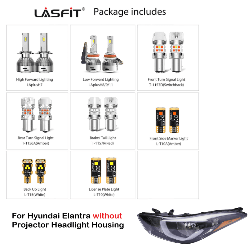 2014-2016 Hyundai Elantra combo without projector