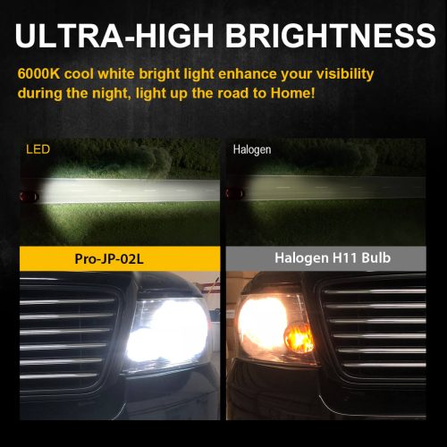 2014 2016 Jeep Grand Cherokee custom made H11 led bulbs ultra brightness 1