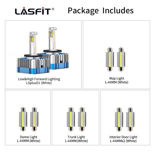 Lasfit combo package led bulbs for 2016-2021 Dodge Charger  