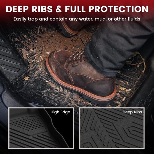 2018 2024 nissan kicks floor mats deep ribs