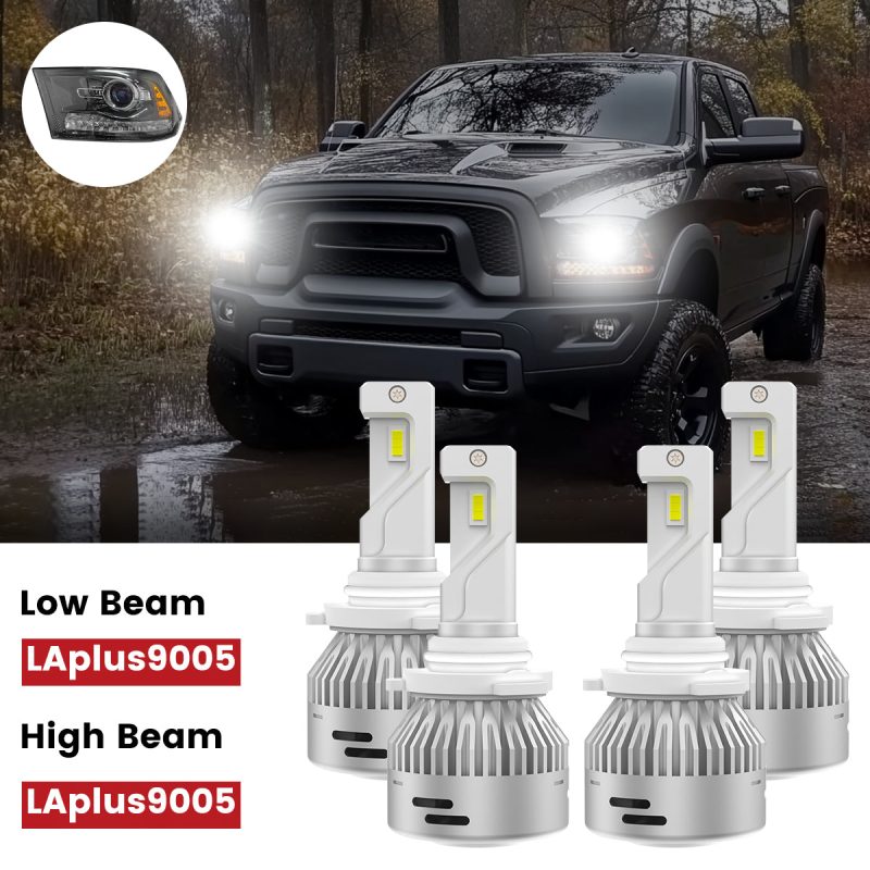 Lasfit 9005 led headlight bulbs fit for 2019-2020 Ram 1500 Classic