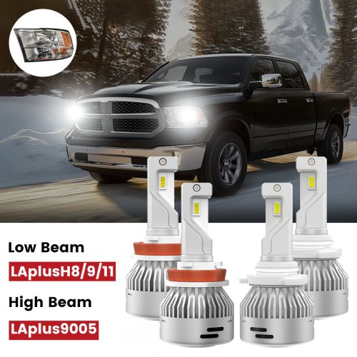 Lasfit 9005 H11 led headlight bulbs fit for 2019-2020 Ram 1500 Classic