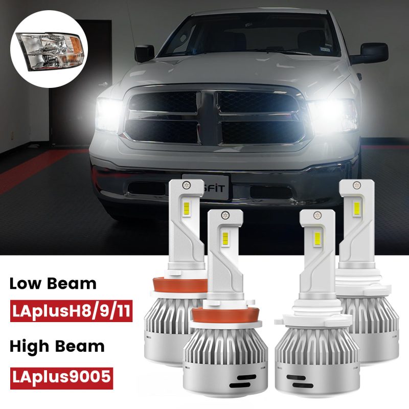 2021 2024 Ram 1500 Classic 9005 H11 led headlight bulbs