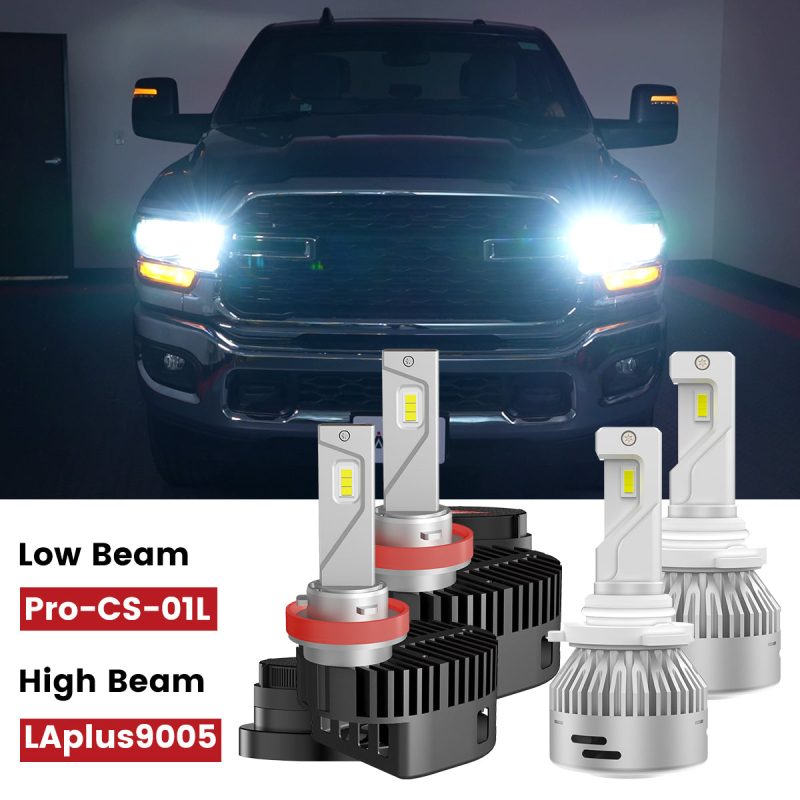 2022 2024 Ram 2500 3500 H11 9005 led headlight bulbs