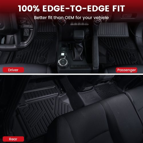 2024 2025 toyota tacoma floor mats edge fit