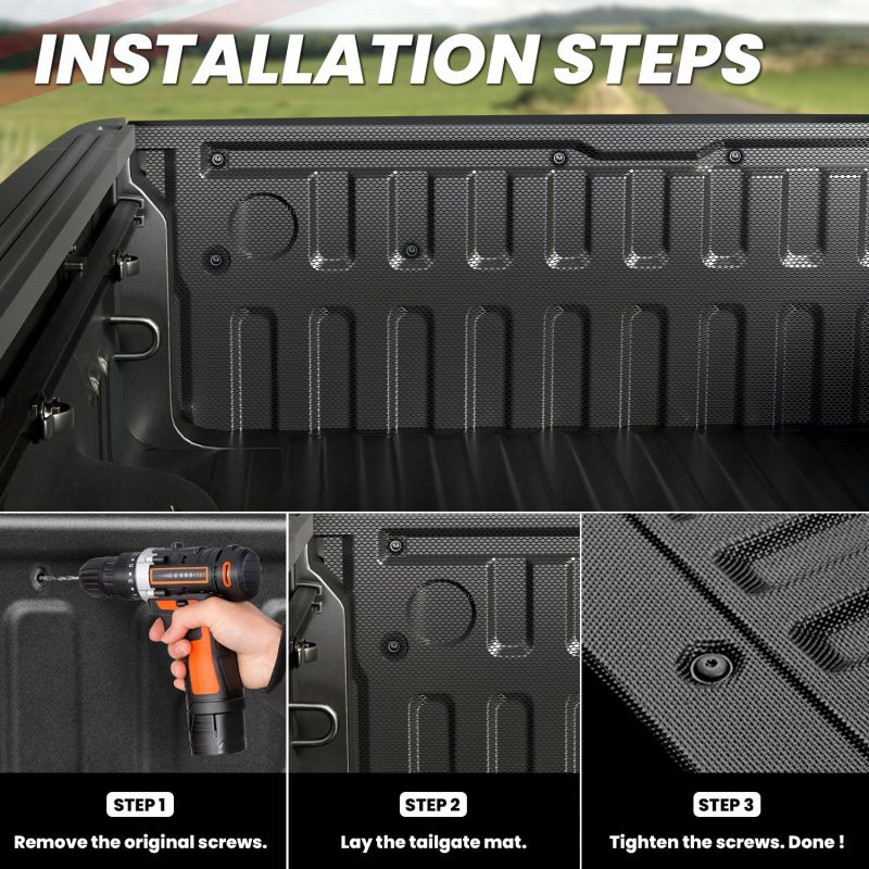 2024 2025 toyota tacoma tailgate mat installation steps